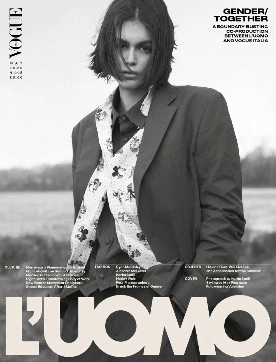 Kaia Gerber Wears the Pants by Karim Sadli for Vogue Italia May